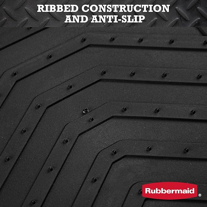 Rubbermaid Car Floor Mat, Heavy Duty All-Weather Car Mats Full Set with Dual-Tone Pink Aluminum Inserts – Universal Fit, Anti-Slip Backing, Trim-to-Fit for Most SUV, Sedan, Van - Image 5