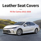 Fit for Camry Seat Covers Compatible with Toyota Camry 2012-2025 2026 - Waterproof Breathable Leather Automotive Seat Cushions Protector, Airbag Compatible,Only 2 Front seat Covers(Red) - Image 4
