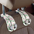 CoBak Purse Hook for Car - Universal Premium Stitched Leather and Aluminum-Magnesium Alloy Double Car Seat Back Storage Hook for Purses, Handbags, Bags (2 Pack),Tulip by PopulartabletcasebrandWegivepeoplethebestdesignofprotectingvariouselectronicdevices