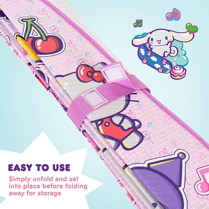 Carbella Hello Kitty and Friends Car Windshield Sun Shade, Official Sanrio Accordion Style Sunshade for Car Window, Cute Car Sun Shade Windshield, Hello Kitty Car Accessories for Women (HK & Friends) - Image 5