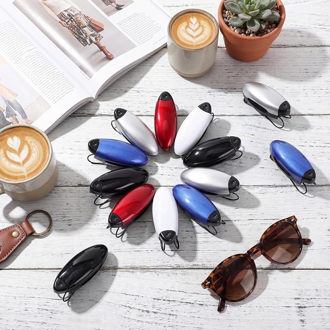 Frienda 20 Pcs Car Sun Visor Clip Sunglasses Holder,Classic Color | Visor Clips for Eyeglasses, Securely Holds Glasses, Ticket Card Holder, Metal Shell Spring Clip, For Women Men Drivers - Image 7
