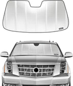 Pigenius Windshield Sun Shade for Cadillac Escalade/ESV/EXT 2007-2014. Reflective Aluminum Film Front Window Sunshade - BLAZBLOCK by Pigenius