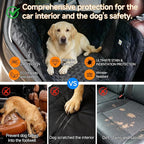 PETTALK Deluxe 2 Sided Dog Car Cover for Back Seat,Waterproof Protector | Hammock Cover Double Comfort 4 Season,Durable Heavy Duty,Anti Scratch,Non-Slip,Odorless,Car SUV Truck,Dog Seat Belt Included - Image 5