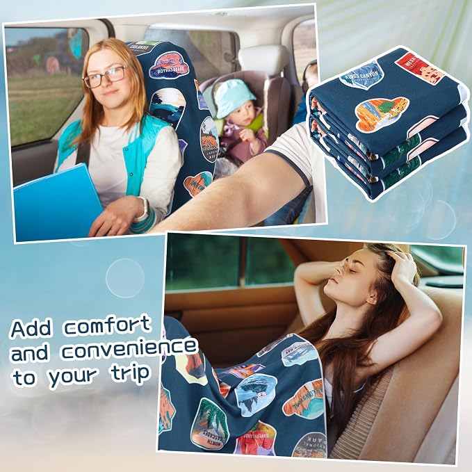 Hahafelt 2 Pack Car Seat Towel Covers Athletic Running Towel Performance Microfiber Post Workout Sweat Washable Cover Non Slip for Seat Outdoor Sport (National Park) - Image 4