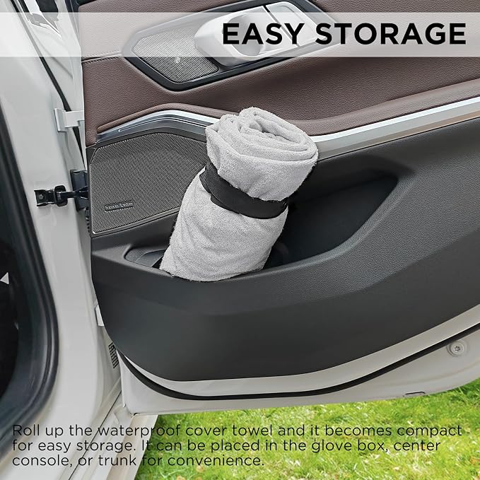 Waterproof Car Seat Cover Towel | Sweat-proof, Universal Fit for SUV & Truck, For Gym, Yoga, Pets, Workout, Beach, Microfiber Fabric, Machine Washable - Image 5