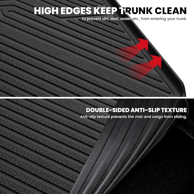LASFIT Cargo Mat for Honda CR-V 2017-2022 (Only Gasoline) | Custom Fit Trunk Mat, All Weather TPE, Kid & Pet Friendly, Easy Clean for Family Use (Tray in Lower Position) - Image 7