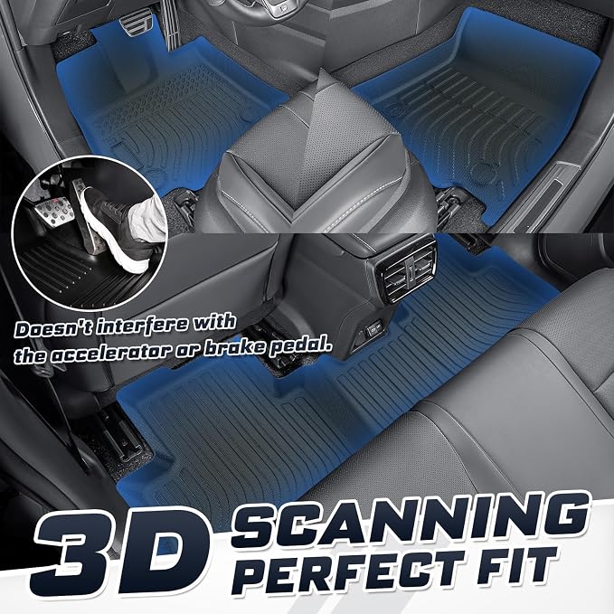 Sunsdrew Floor Mats Cargo Liner for 2022-2026 Lexus NX 250/NX 350/NX 350h/NX 450h+, All Weather Floor Liners & Trunk Cargo Mat NX350 Accessories Car Mats TPE Rubber Raised Edge - Image 3