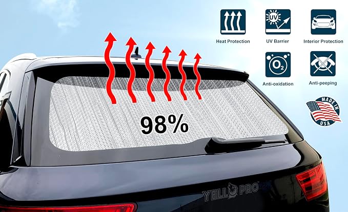 Rear Tailgate Window Sunshade Custom Fit for 2019 2020 2021 2022 2023 Hyundai Santa Fe SUV, Plug-in Hybrid, Hybrid - Image 2