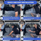 4Knines SUV Cargo Liner for Dogs, Fold Down Seats, Tan XL | Heavy-duty split design for 60/40 and 50/50 fold-down seats. K9-Shield waterproof protection and non-slip backing. - Image 8
