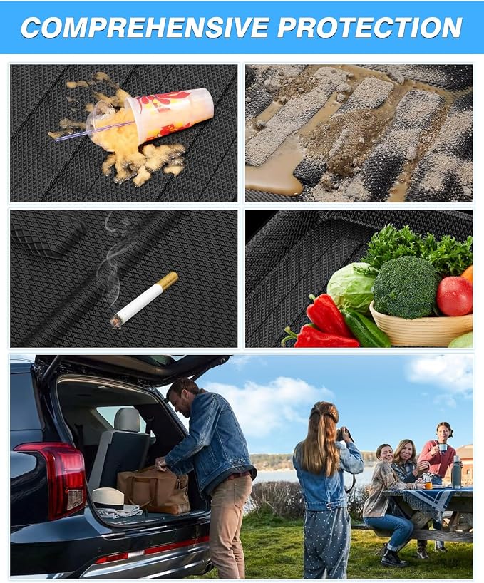 Powerty Trunk Mat for 2022-2026 Hyundai Tucson Gas Model with Standard Audio System, All Weather TPE Cargo Mat Liner for Tucson Rear Trunk - Image 5