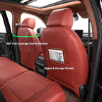Custom Seat Covers for 2012-2014 Honda CR-V,Premium Faux Leather Car Seat Cover Set,Full Set Waterproof SUV Seat Protector,Armrest Covers Included (Wine Red) - Image 5