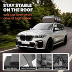 Car Rooftop Cargo Carrier Bag - 100% Waterproof Heavy Duty Car Roof Luggage Carrier 21 Cubic Feet, Fits All Vehicles with/Without Roof Rack - Easy Install & Triply Reinforced for Secure Use - Image 4