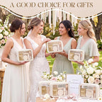 Hsei 20 Pcs Clear Makeup Bags Diaper Bag Organizer Travel Toiletry Bags with Zipper Clear Cosmetic Organizer Car Storage Pouch Bridesmaid Gift for Women Beach Vacation (Beige) - Image 7