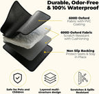 Pryze Dog Car Seat Cover for Back Seat with Mesh Window & Side Flaps | 100% Waterproof Dog Hammock for Cars Trucks & SUVs | 600D Heavy Duty Scratch Proof Nonslip | Easy Install & Machine Washable - Image 6