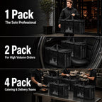NZ home PRO Large Insulated Food Delivery Bag (3XL, Gray, 1 Pack) | Thermal bag, For cold & hot food, Water-resistant, Portable cooler, Soft sided catering tote, Grocery bag with zippered top - Image 9