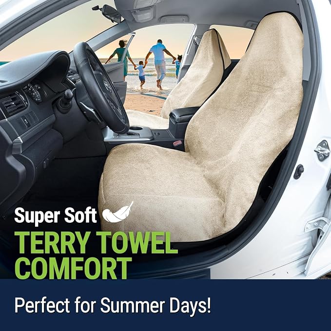 Season Guard Waterproof Towel Seat Cover, Universal Fit Non-Slip Font Cover - Image 6