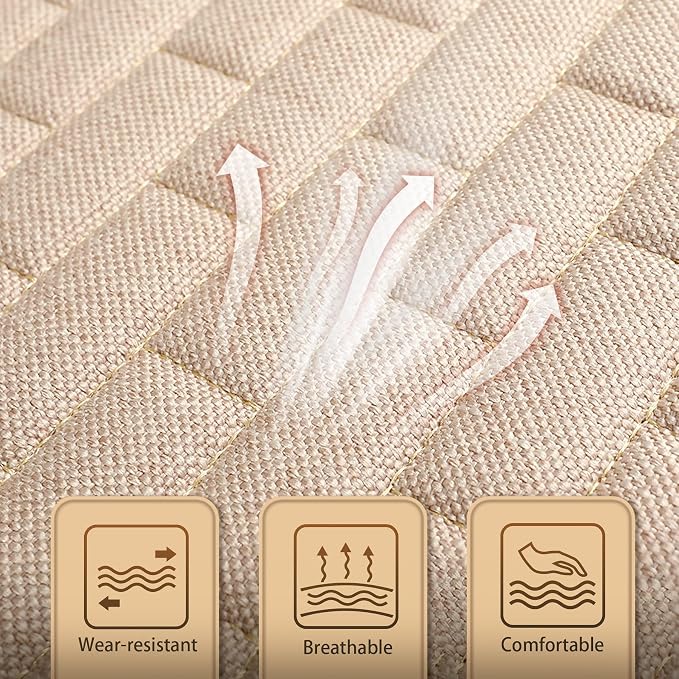 Beige Car Seat Covers Front Seats, 2 Pack Seat Covers for Cars Truck SUV | Front Seat Covers with Storage Pocket, Bottom Auto Seat Cushion Pad Mat for Most Vehicles - Image 5