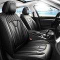 Fit Sienna Premium Leather Car Seat Covers for Toyota Sienna 2007-2025 2026 - Waterproof，Breathable，All-Weather Seat Cushion Protecto & Airbag Compatible, 2 Front Seat All Black by Unknown