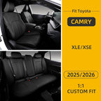 Custom Fit Camry Seat Covers for 2025 2026 Toyota Camry XLE XSE - Beige | Waterproof Faux Leather Full Coverage, Car Seat Protectors Full Set with Armrest Covers, Airbag Compatible - Image 8