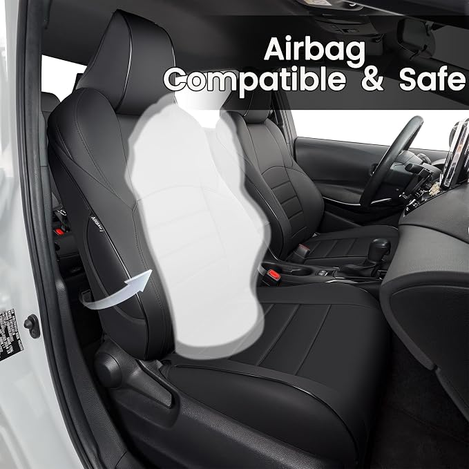 HKZ Customized Special seat Cover for Toyota Corolla (Black, 2020-2022 Corolla XSE) - Image 5