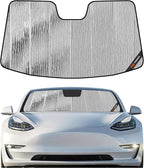 Pigenius Windshield Sunshade for Tesla Model 3 2018-2026, Model Y 2020-2025 Old Body Style, Custom Fit Front Window Shade - AstraGuard by Pigenius