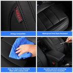 Full Set Seat Covers for 2024-2026 Jeep Wrangler 4drs,Rear w/Armrest(Black) | 1:1 Custom Fit,Factory Look,Easy Installation,Airbag Compatible,Waterproof Faux Leather & Easy to Clean,Pet Friendly - Image 7
