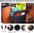 FrgKbTm 2Pack Car Seat Back Organizer, Waterproof Car Backseat Organizer with Cup Holders Large Capacity Hanging Car Storage Bag for Phones Documents Cups Bottle Travel Compatible with Most Vehicles - Image 6