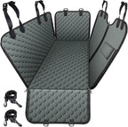 Mancro Dog Car Seat Cover for Back Seat, Waterproof Dog Hammock for Car | 600D Heavy Duty, Scratch-Resistant Back Seat Pet Cover for Dogs with PVE Nonslip Underside, Fits for Sedan, Trucks and SUVs by Mancro