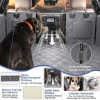 Dog Truck Seat Cover for Back Seat, Hard Bottom Pet Hammock, XL | for F150, RAM1500, Sierra, Tundra, Silverado Full-Size Crew Cab Trucks, Extender Space, Sturdy Oxford, Waterproof, Grey - Image 6
