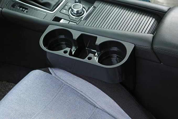 Heart Horse Cup Holder Portable Multifunction Vehicle Seat Cup Cell Phone Drinks Holder Box Car Interior Organizer (Black) - Image 6