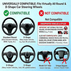 2-in-1 Car Steering Wheel Desk & Seat Gap Organizer Filler Tray | Foldable Adjustable Height Car Desk for Laptop Computer Tablet, Eating - Portable Table for Car Workstation Truck SUV Tesla - Image 8