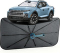 Car Windshield Sun Shade Umbrella for Hyundai Santa Cruz 2022-2026, 1:1 Fit | [Reflective Coated Fabric] Car Shades Sun Visor Keep Car Cool and Protects Interior, Sunshade Umbrella for Front Window by MakeLifeBetter