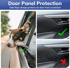 Mancro Waterproof Dog Back Seat Cover with Zipper Flap, Fit for F150/RAM | Visible Mesh Window,Split Seat Design，Great Gift，Storage Pockets，Effortless Cleaning, Designed for full-size trucks, Comfort - Image 4
