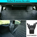 Meginc Dog Seat Covers for Back Seat, Dog Car Seat for Tesla Model 3, 100% Waterproof Pet Seat Cover Protects from Scratches, Scuffs, Hammock for Tesla with Mesh Window & Headrest Protection - Image 2