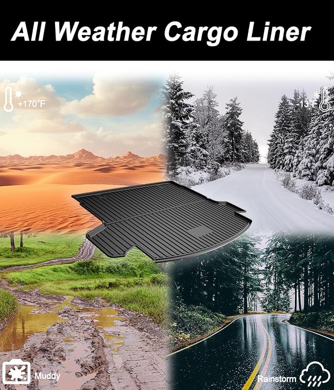 All Weather Cargo Liner Fit for 2020-2022 Honda CR-V (Only for Hybrid) | Custom Fit TPE Rubber Trunk Mat Accessories for Honda CRV Hybrid - Image 8