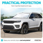 FORTEM Windshield Sun Shade - Sunshade for Car Windshield - 240T Polyester | Foldable Window Shade | Heat & UV Shield | Storage Bag - Image 2
