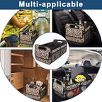 Deosk Trunk Organizer and Storage with Reinforced Handles,Car Accessories for Women/Men 50L Waterproof Polyester Trunk Organzier for Car/SUV/Minivan/Truck(Medium,Leopard print) - Image 6
