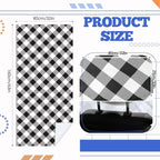 Hahafelt 2 Pack Car Seat Towel Cover with Storage Bag, Retro Plaid | 63 x 32 in Car Towel Seat Cover Non Slip Waterproof, Gym Workout Swimming Running, Machine Washable Sweat Absorbent Protector - Image 2
