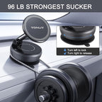 Magnetic Phone Holder for Car, 2025 Upgrade with 96LBS Ultra Suction & 2800gf Strong Magnet, 360° Adjustable Hands-Free Mount, Premium Car Accessories for Women Men, Fits iPhone/Android - Image 3