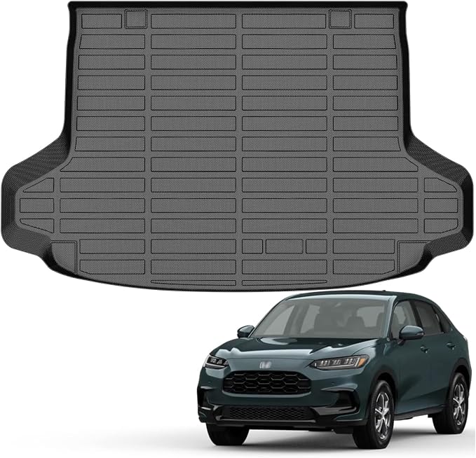 AUXKO All Weather Cargo Mat for Honda HRV 2023 2024 2025 2026 | HR-V Include Hybrid,High Wall,All-Weather,All Season,Odorless,Rain&Salt Resistant,TPE Material,Accessories,Pet Friendly by AUXKO