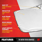 Motor Trend Custom Fit Dodge Ram 1500 Windshield Sun Shade - Fits All (2019-2026) Trims - Foldable Pop-Up Car Windshield Sunshade Dodge Ram 1500 Accessories - Automotive Ram Truck Interior Protection - Image 6