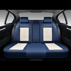 Seat Covers for Cars, Seat Covers Full Set 5 Seats, Waterproof Leather Car Seat Covers, Front and Rear Seat Covers, Universal Seat Protector Accessories for Most Vehicles-Blue&White - Image 4
