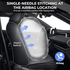 1:1 Custom Car Seat Covers Fit for Toyota RAV4 2019-2025 2026 | Fit for RAV 4 LE, XLE, XLE Premium, Limited Full Set Faux Leather Waterproof Seat Protectors(5-Seater, Black&Grey) - Image 6