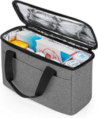 Trunab Insulated Medicine Storage Bag Travel Pill Bottle Organizer,Grey | Medication Bag for Prescription, Insulin, Supplements or Medical Supplies,Bag Only by Trunab