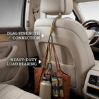 360° Rotating Car Headrest Hooks, Universal Bag Hangers for Cars | Closed Loop, Secure Hold, Nylon Strap, Aluminum Carabiner, Fast Setup, Fits Most Vehicles, Keeps Interior Organized - Image 5