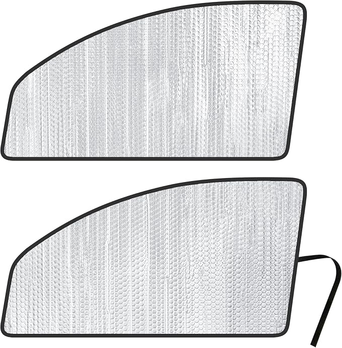 YelloPro Side Window Front Seat Sunshade Custom Fit for 2010-2019 2020 2021 2022 2023 2024 2025 2026 Dodge RAM 2500 3500, 2 Door Regular Cab (2pcs) by YelloProAutomotive