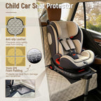 Pet Bench Seat Covers for Mid-Size Sedans and SUVs, Heavy Duty Nonslip Car Seat Protector for Child Car Seat, Waterproof Back Seat Covers for Dogs and Kids, Armrest & Seatbelt Access(Beige) - Image 2