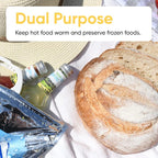 Superio Hot and Cold Insulated Bags for Food Delivery, Grocery Shopping Bags, Food Storage for Hot and Frozen Food for Travel, Disposable Cooler Bag, Reinforced Thermal Lunch Bag (72, 13"x7"x15.5") - Image 6