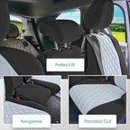 FH Group Custom Fit Car Seat Covers Specifically Made for Toyota Sienna 2011-2020, Car Seat Cover 2nd Row Set, 8 Seater Automotive Seat Covers in Gray Neoprene, Waterproof and Washable Seat Covers - Image 2