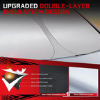 Windshield Sun Shade for 2020-2025 2026 Che-vrolet/Chevy Corvette | Foldable Sun Sunshade for Car Front Window Blocks UV Rays and Heat Automotive Interior Protector Custom Fit Accessories - Image 3